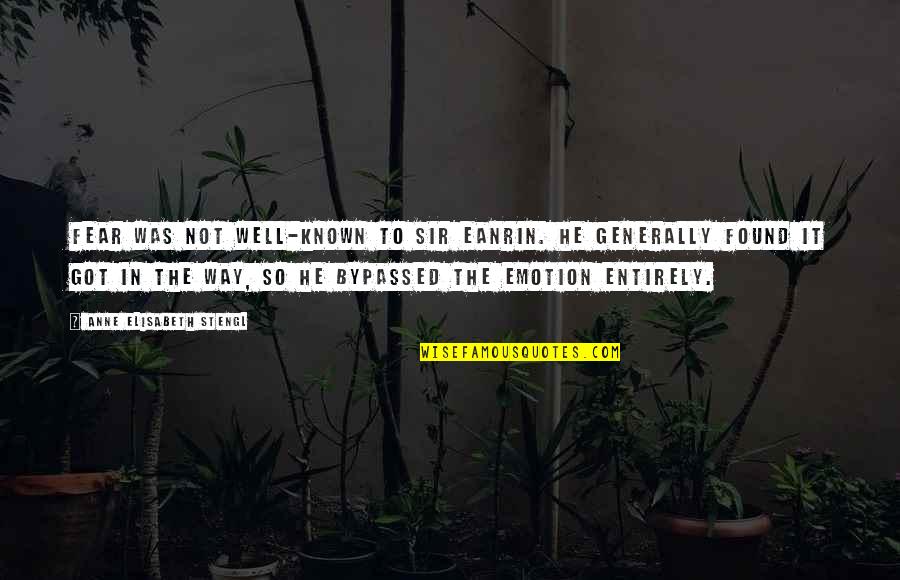 Shuffled Ink Quotes By Anne Elisabeth Stengl: Fear was not well-known to Sir Eanrin. He Shuffled Ink Quotes By Anne Elisabeth Stengl: Fear was not well-known to Sir Eanrin. He