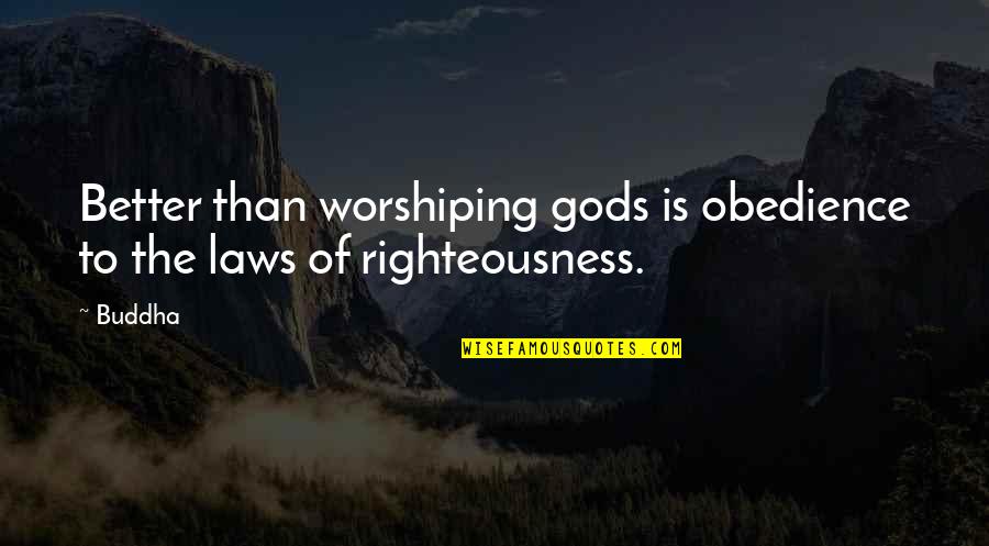 Shug's Quotes By Buddha: Better than worshiping gods is obedience to the