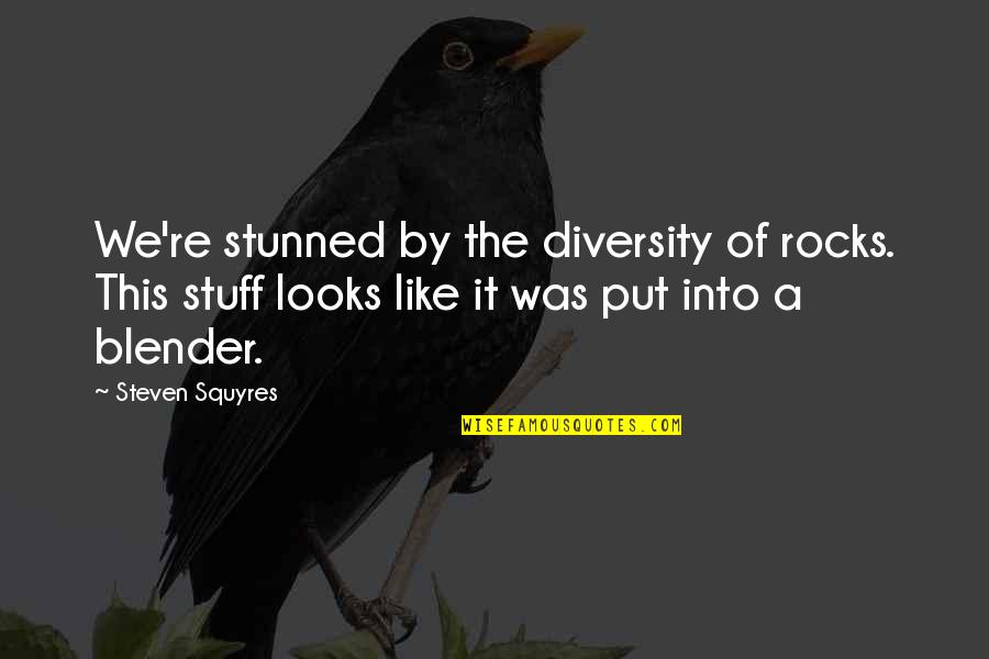 Shukin Goldfish Quotes By Steven Squyres: We're stunned by the diversity of rocks. This