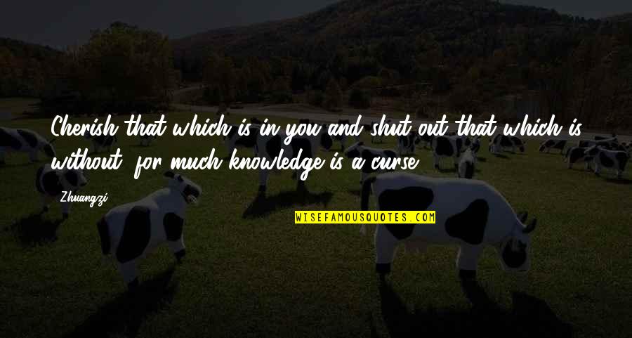 Shut Out Quotes By Zhuangzi: Cherish that which is in you and shut Shut Out Quotes By Zhuangzi: Cherish that which is in you and shut