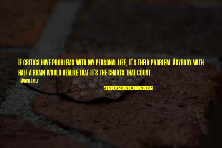 Shuuen No Shiori Quotes By Mariah Carey: If critics have problems with my personal life, Shuuen No Shiori Quotes By Mariah Carey: If critics have problems with my personal life,