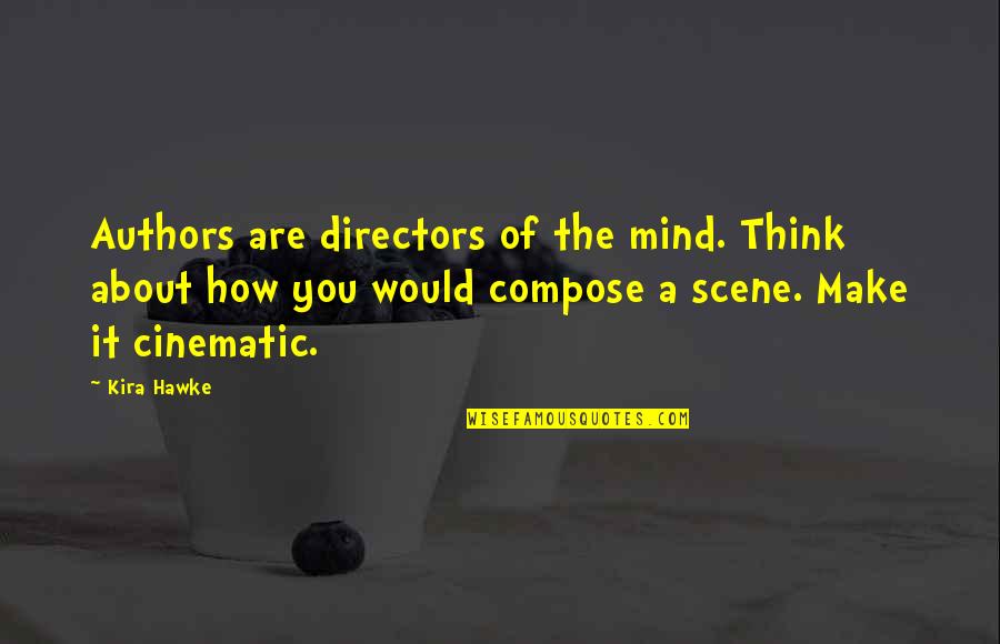 Shyrelle Kalilikane Quotes By Kira Hawke: Authors are directors of the mind. Think about Shyrelle Kalilikane Quotes By Kira Hawke: Authors are directors of the mind. Think about