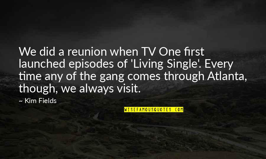Sick But Still Smiling Quotes By Kim Fields: We did a reunion when TV One first