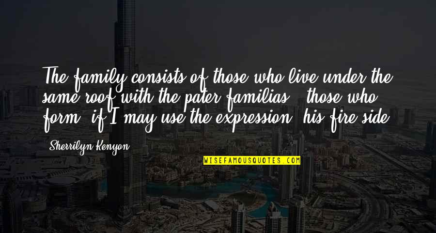 Siddheshwar Songs Quotes By Sherrilyn Kenyon: The family consists of those who live under