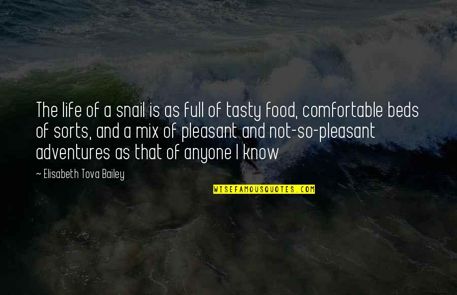 Side And Coffee Quotes By Elisabeth Tova Bailey: The life of a snail is as full