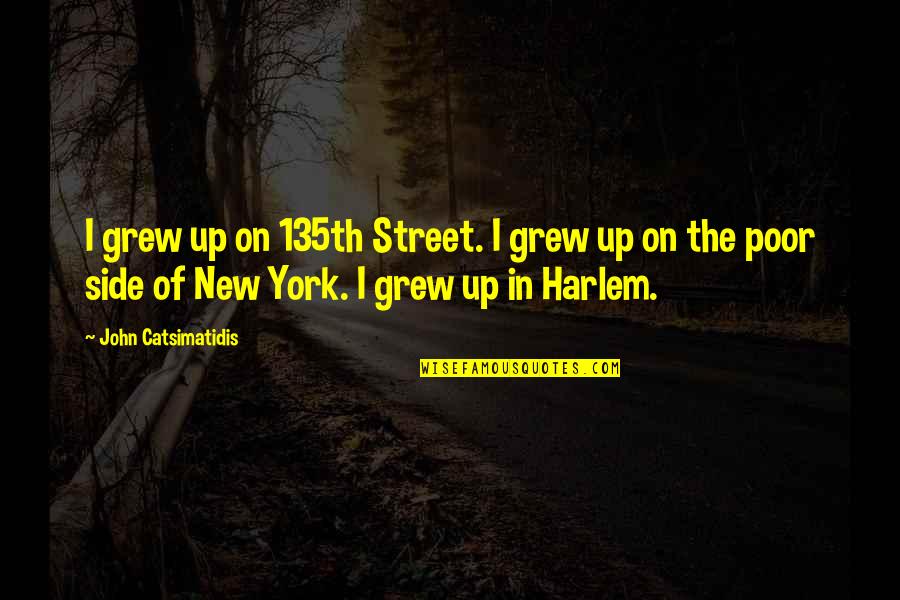 Side Street Quotes By John Catsimatidis: I grew up on 135th Street. I grew