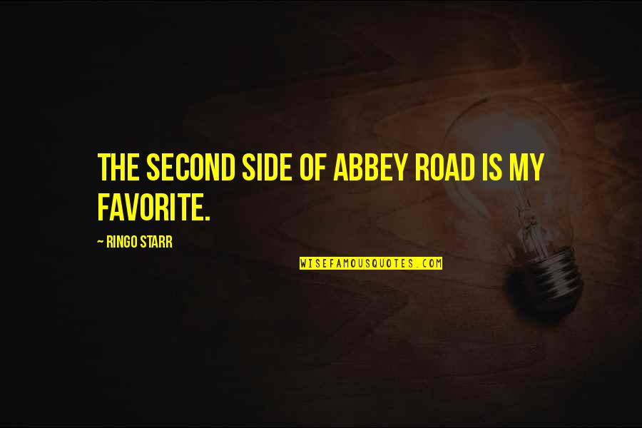 Sides And Ferkovich Quotes By Ringo Starr: The second side of Abbey Road is my