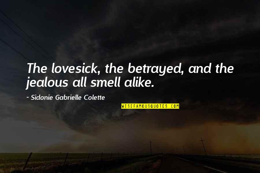Sidonie Quotes By Sidonie Gabrielle Colette: The lovesick, the betrayed, and the jealous all