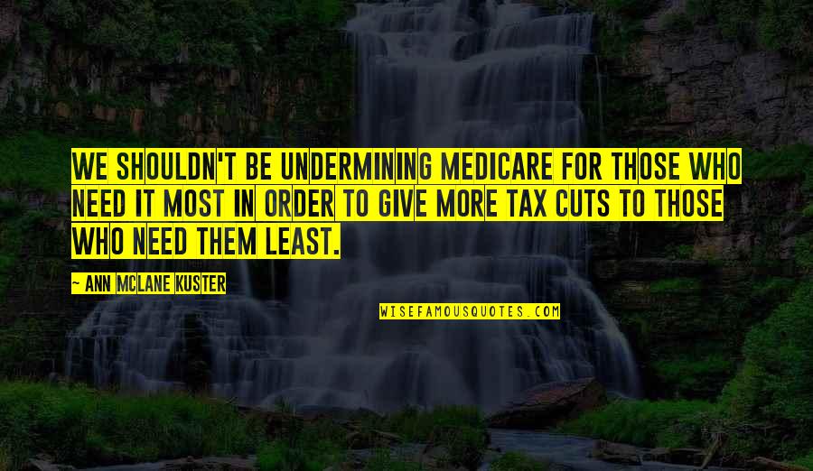 Siegfried Kracauer Quotes By Ann McLane Kuster: We shouldn't be undermining Medicare for those who Siegfried Kracauer Quotes By Ann McLane Kuster: We shouldn't be undermining Medicare for those who