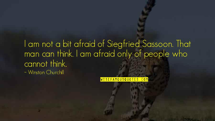 Siegfried Sassoon Quotes By Winston Churchill: I am not a bit afraid of Siegfried