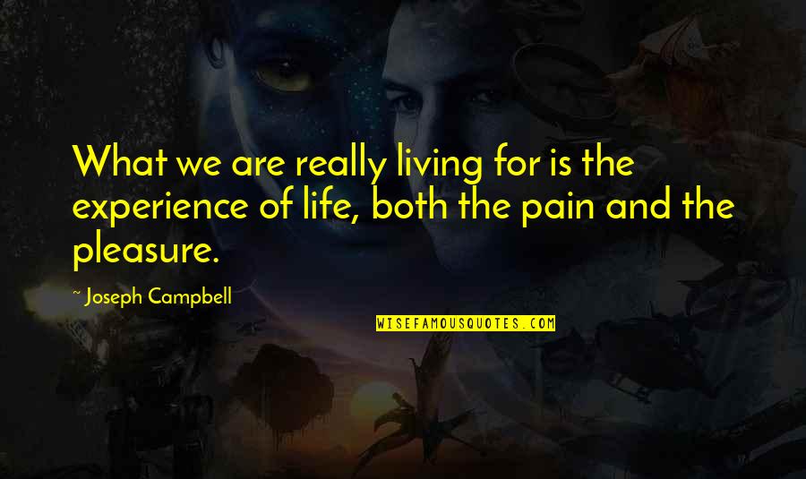 Sieker Band Quotes By Joseph Campbell: What we are really living for is the Sieker Band Quotes By Joseph Campbell: What we are really living for is the
