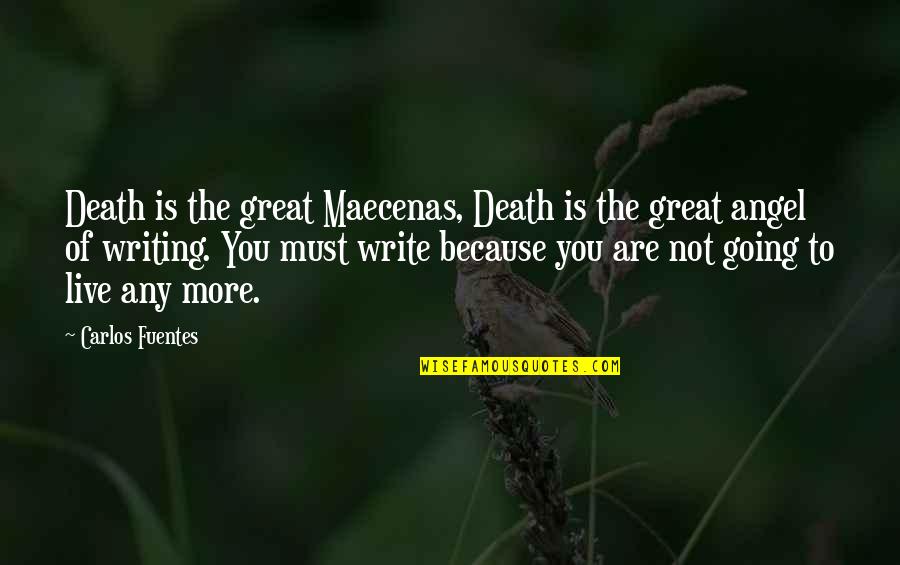 Signboards Quotes By Carlos Fuentes: Death is the great Maecenas, Death is the