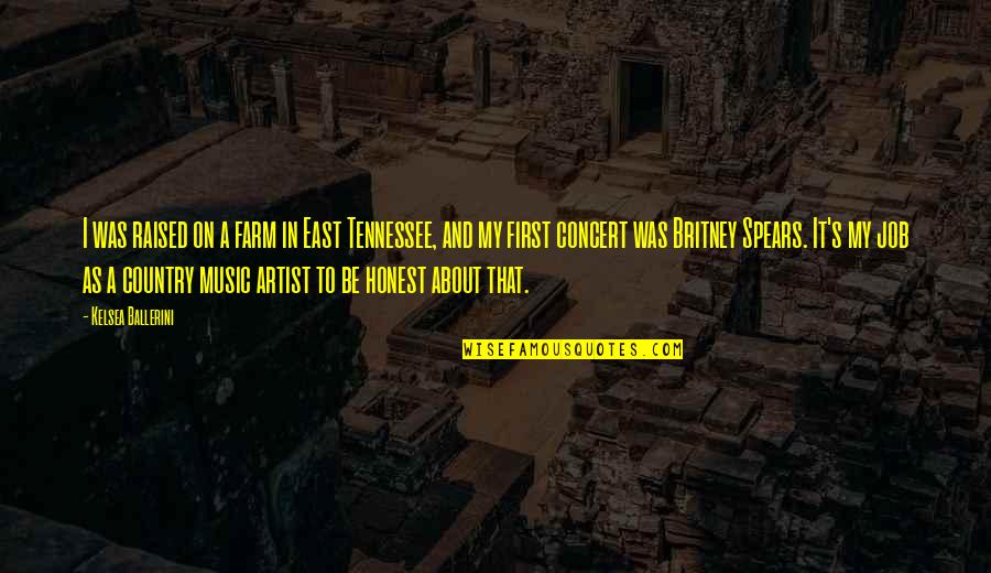 Signification De Reve Quotes By Kelsea Ballerini: I was raised on a farm in East Signification De Reve Quotes By Kelsea Ballerini: I was raised on a farm in East