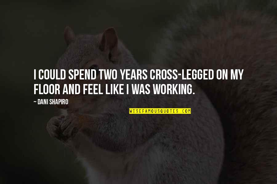 Sigtekikkerter Quotes By Dani Shapiro: I could spend two years cross-legged on my