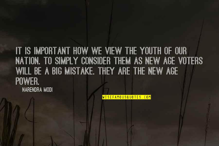 Sigue Estando Quotes By Narendra Modi: It is important how we view the youth Sigue Estando Quotes By Narendra Modi: It is important how we view the youth