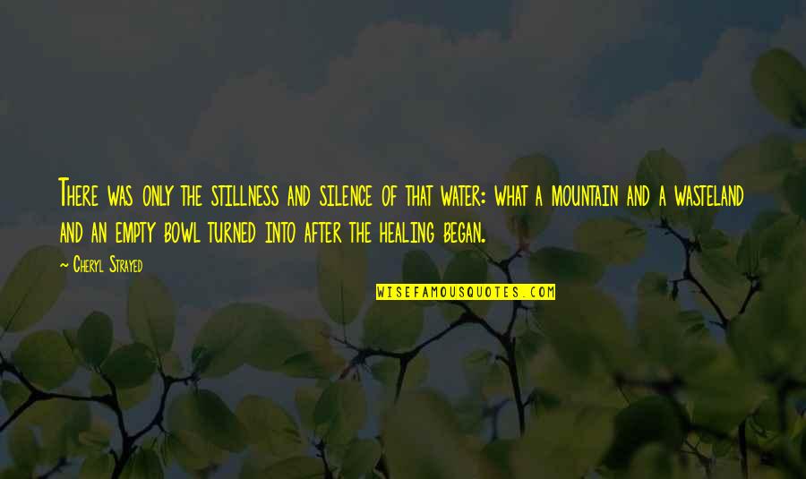 Silence Healing Quotes By Cheryl Strayed: There was only the stillness and silence of