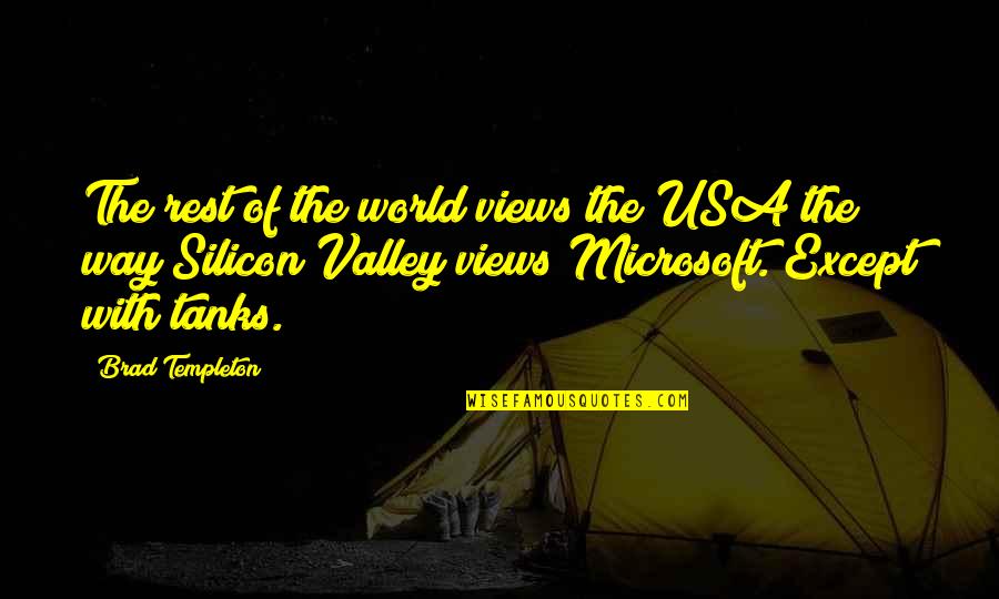 Silicon Quotes By Brad Templeton: The rest of the world views the USA