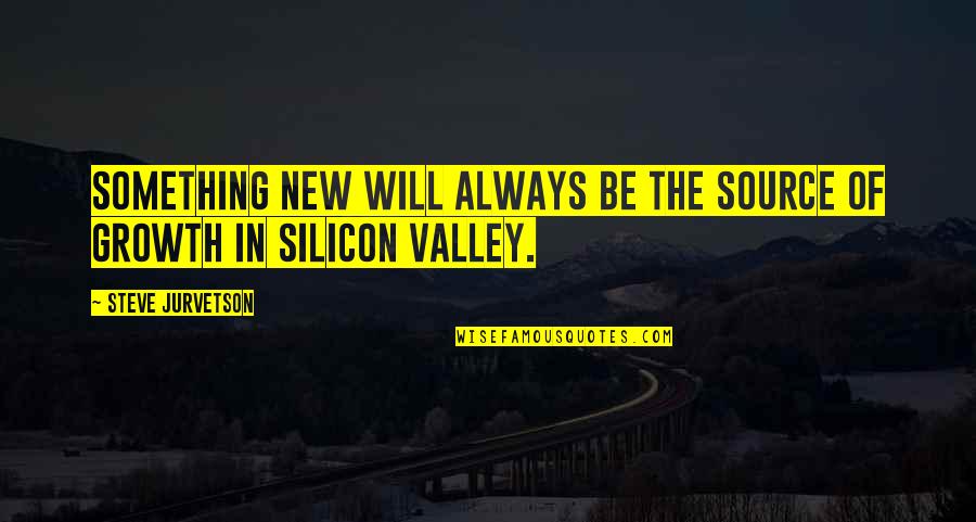 Silicon Quotes By Steve Jurvetson: Something new will always be the source of
