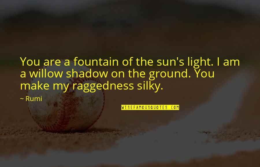 Silky Quotes By Rumi: You are a fountain of the sun's light.