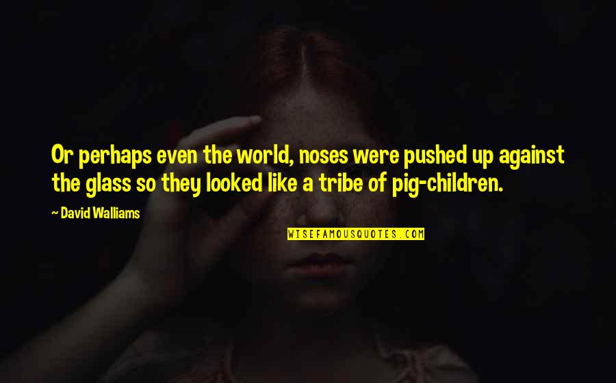 Siller Tunnel Quotes By David Walliams: Or perhaps even the world, noses were pushed Siller Tunnel Quotes By David Walliams: Or perhaps even the world, noses were pushed