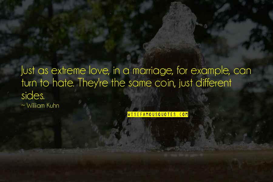 Sillery High School Quotes By William Kuhn: Just as extreme love, in a marriage, for Sillery High School Quotes By William Kuhn: Just as extreme love, in a marriage, for