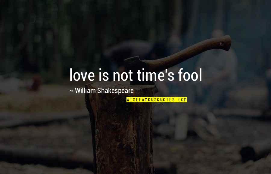 Silly Poem Quotes By William Shakespeare: love is not time's fool