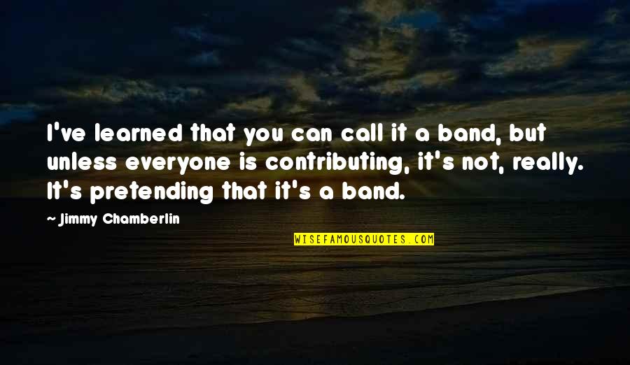 Silly Walks Quotes By Jimmy Chamberlin: I've learned that you can call it a