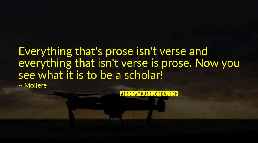 Silted Up Quotes By Moliere: Everything that's prose isn't verse and everything that Silted Up Quotes By Moliere: Everything that's prose isn't verse and everything that