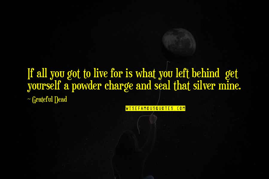 Silver In The Mine Quotes By Grateful Dead: If all you got to live for is