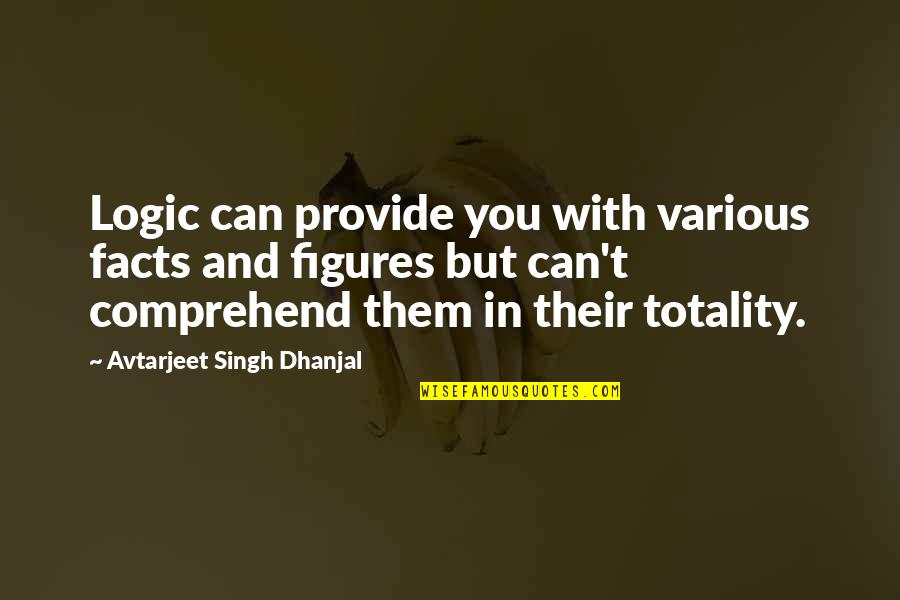 Silverland Amarillo Quotes By Avtarjeet Singh Dhanjal: Logic can provide you with various facts and
