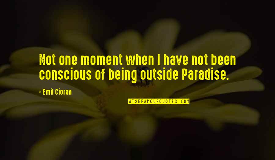 Silyen Quotes By Emil Cioran: Not one moment when I have not been