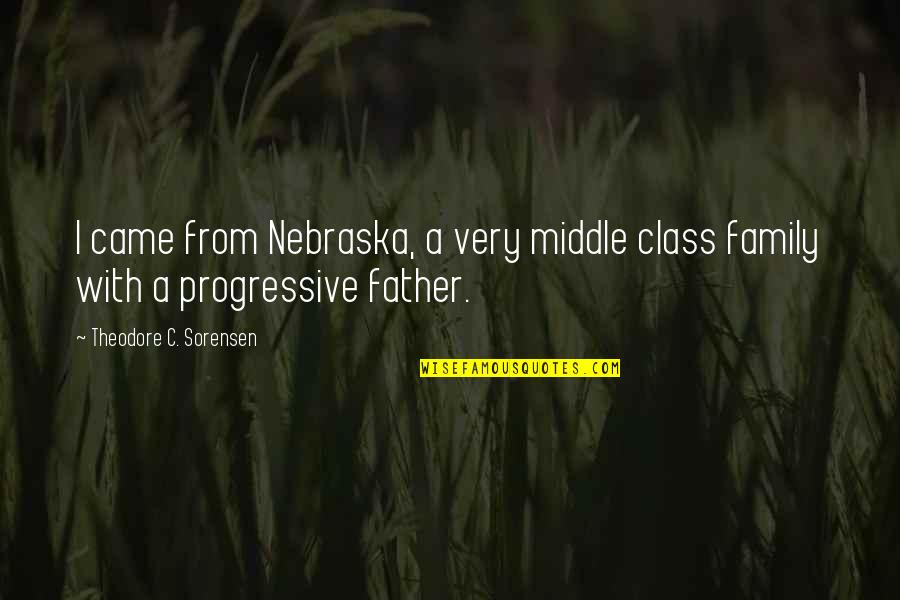 Similitudes Quotes By Theodore C. Sorensen: I came from Nebraska, a very middle class Similitudes Quotes By Theodore C. Sorensen: I came from Nebraska, a very middle class