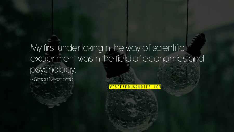 Simon Newcomb Quotes By Simon Newcomb: My first undertaking in the way of scientific