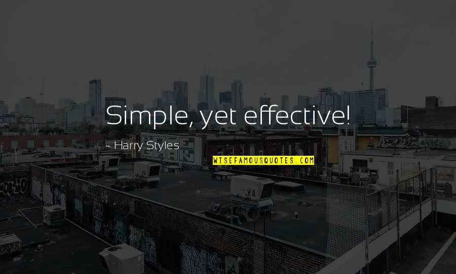 Simple But Effective Quotes By Harry Styles: Simple, yet effective!