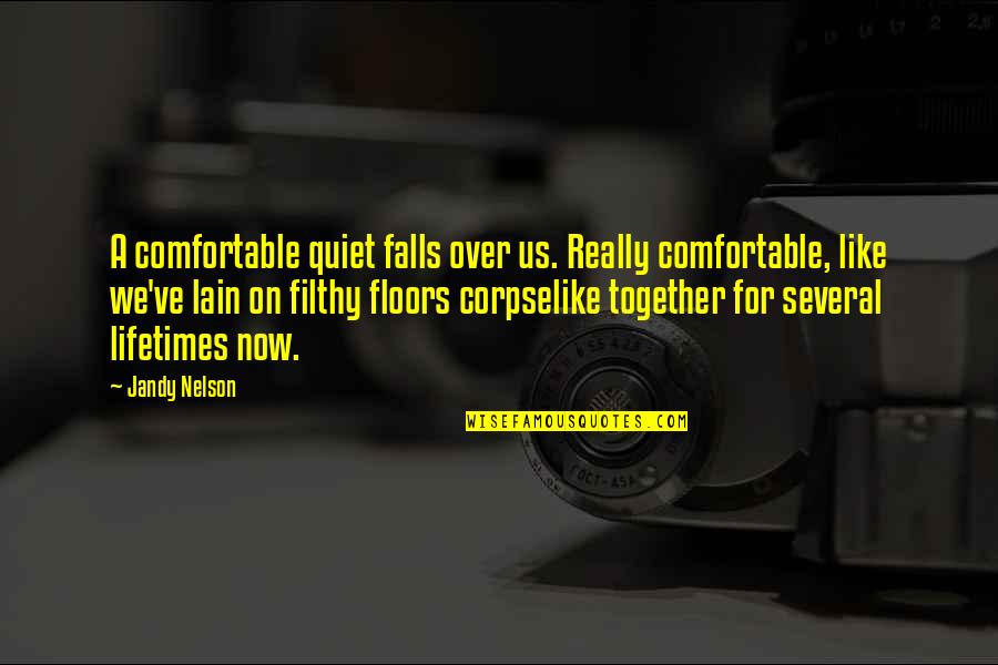 Simple Pleasures Of Life Quotes By Jandy Nelson: A comfortable quiet falls over us. Really comfortable, Simple Pleasures Of Life Quotes By Jandy Nelson: A comfortable quiet falls over us. Really comfortable,