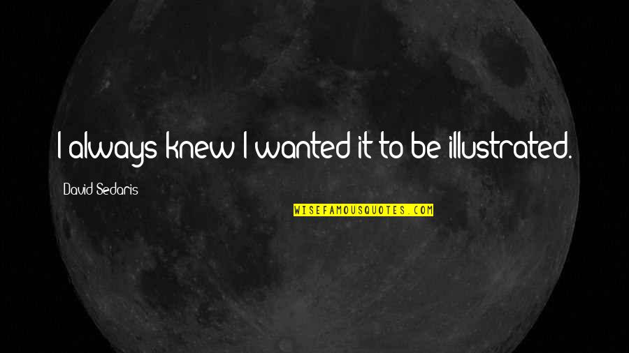 Simplifying Processes Quotes By David Sedaris: I always knew I wanted it to be