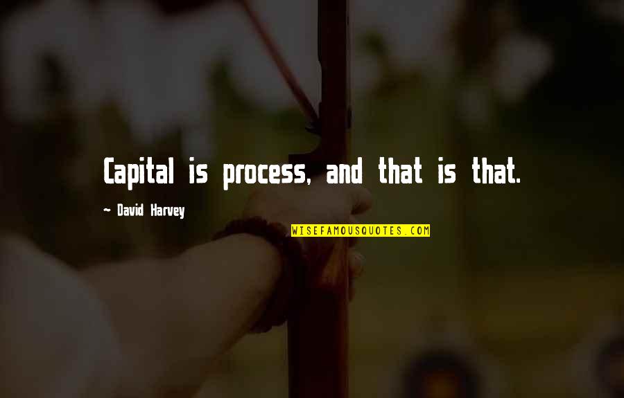 Simpsons Soccer Episode Quotes By David Harvey: Capital is process, and that is that.