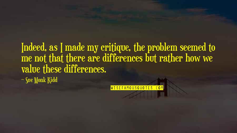 Simulador De Examen Quotes By Sue Monk Kidd: Indeed, as I made my critique, the problem Simulador De Examen Quotes By Sue Monk Kidd: Indeed, as I made my critique, the problem
