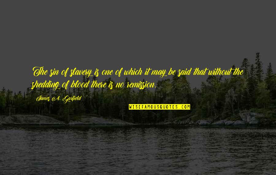 Sin Is Sin Quotes By James A. Garfield: The sin of slavery is one of which Sin Is Sin Quotes By James A. Garfield: The sin of slavery is one of which