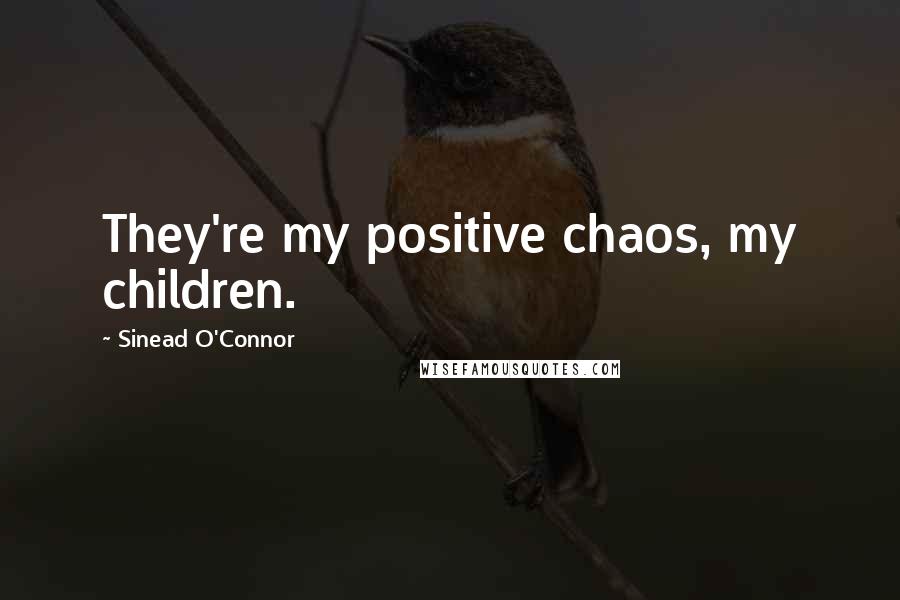 Sinead O'Connor quotes: They're my positive chaos, my children.