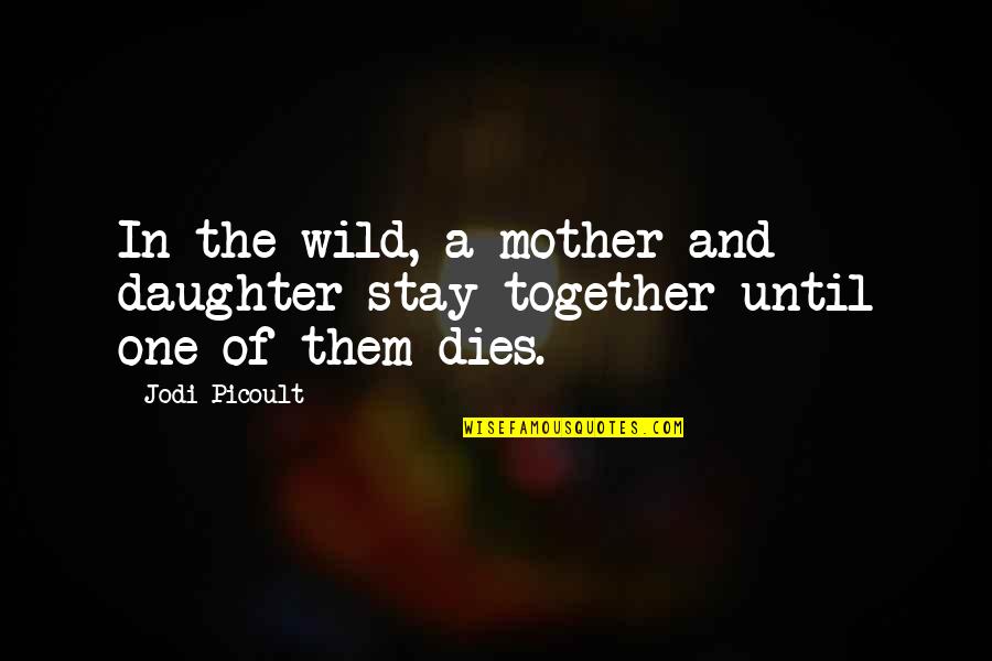 Sinformer Et Informer Quotes By Jodi Picoult: In the wild, a mother and daughter stay