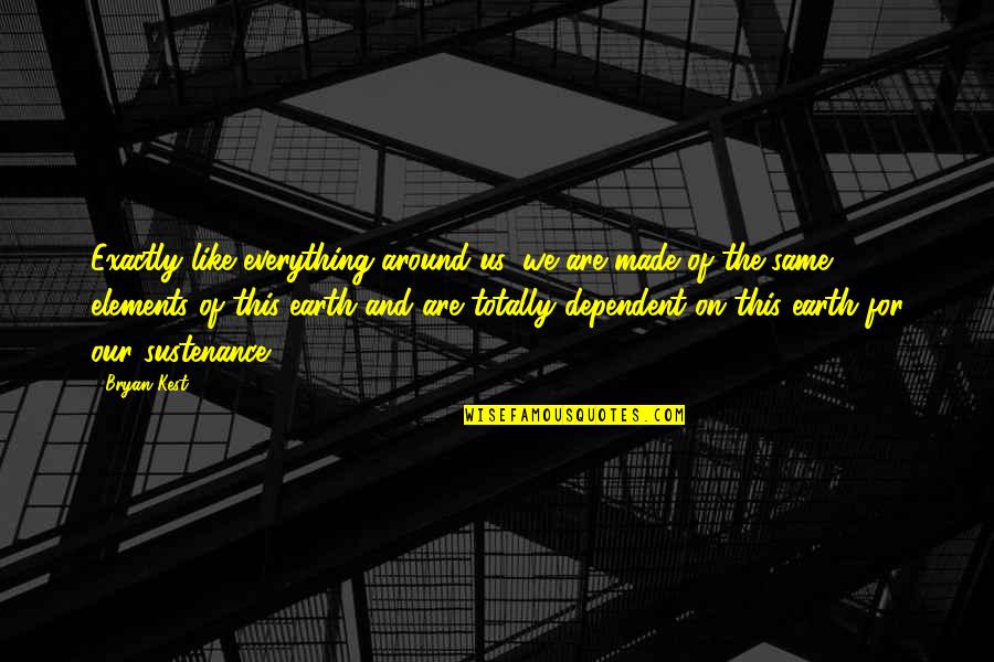 Singelolycka Quotes By Bryan Kest: Exactly like everything around us, we are made Singelolycka Quotes By Bryan Kest: Exactly like everything around us, we are made