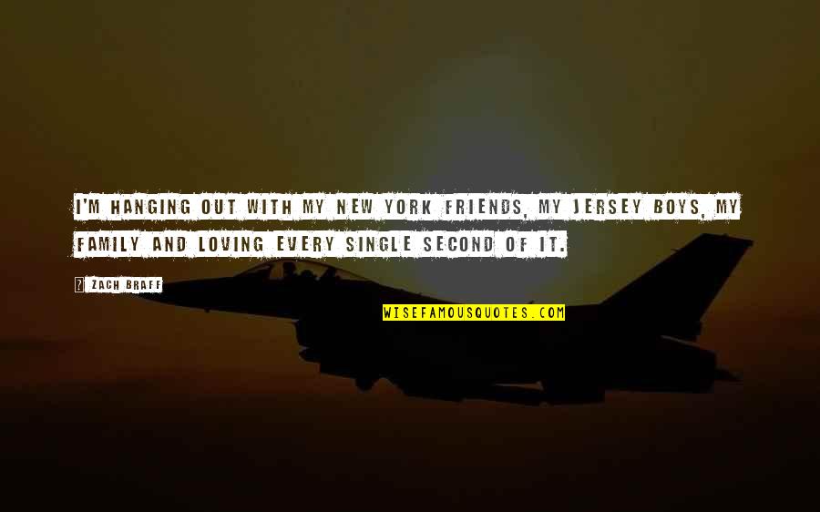 Single Friends Quotes By Zach Braff: I'm hanging out with my New York friends,