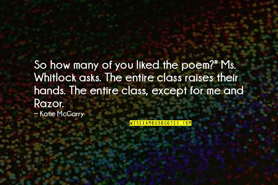 Single Mother Sad Quotes By Katie McGarry: So how many of you liked the poem?"