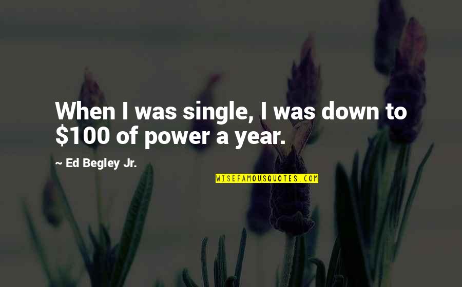 Single Quotes By Ed Begley Jr.: When I was single, I was down to