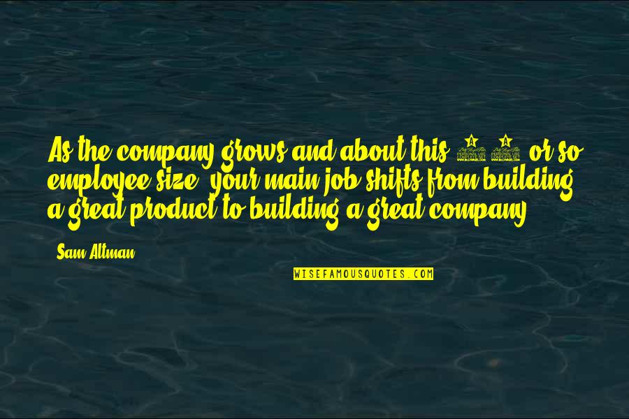 Singley Collegiate Quotes By Sam Altman: As the company grows and about this 25 Singley Collegiate Quotes By Sam Altman: As the company grows and about this 25
