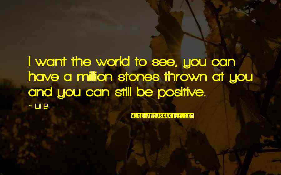 Sinhala Buddhist Quotes By Lil B: I want the world to see, you can