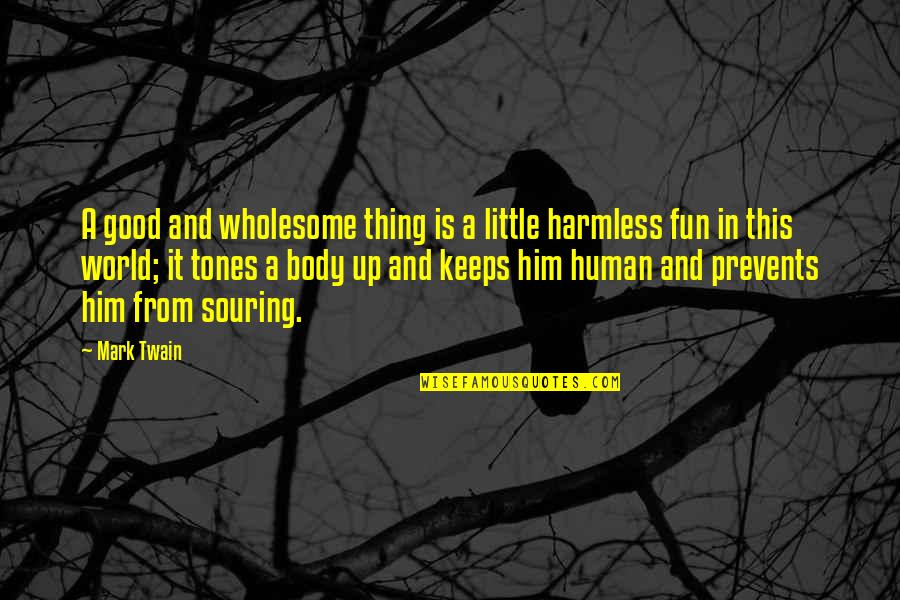 Sinnvoll English Quotes By Mark Twain: A good and wholesome thing is a little Sinnvoll English Quotes By Mark Twain: A good and wholesome thing is a little