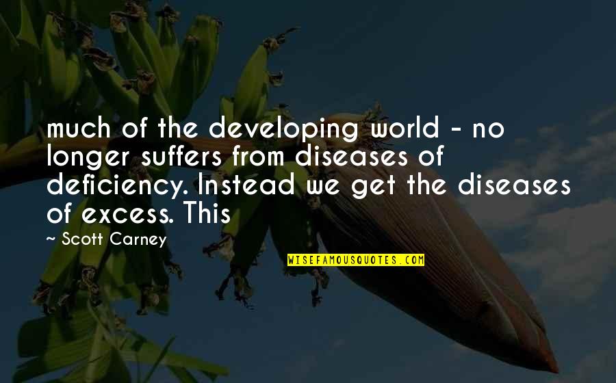 Sion Quotes By Scott Carney: much of the developing world - no longer