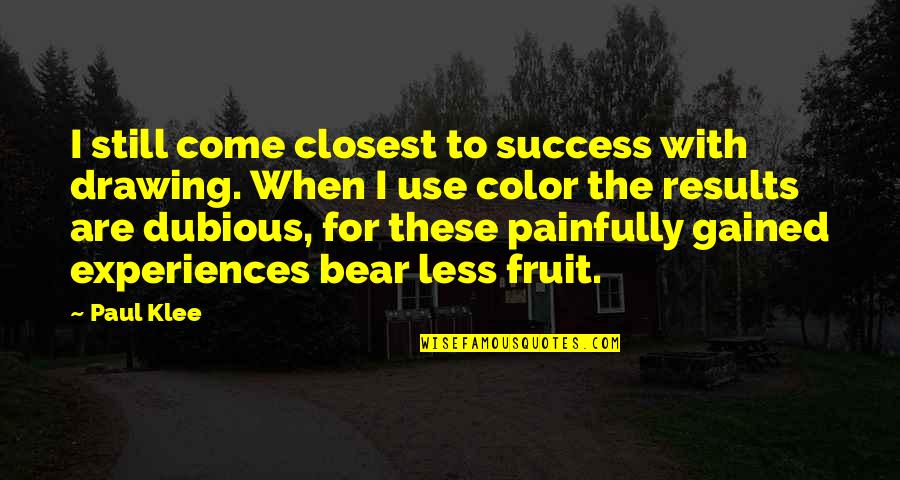 Sir David Livingstone Quotes By Paul Klee: I still come closest to success with drawing.